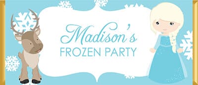 Personalised Chocolate Favors - Frozen Princess