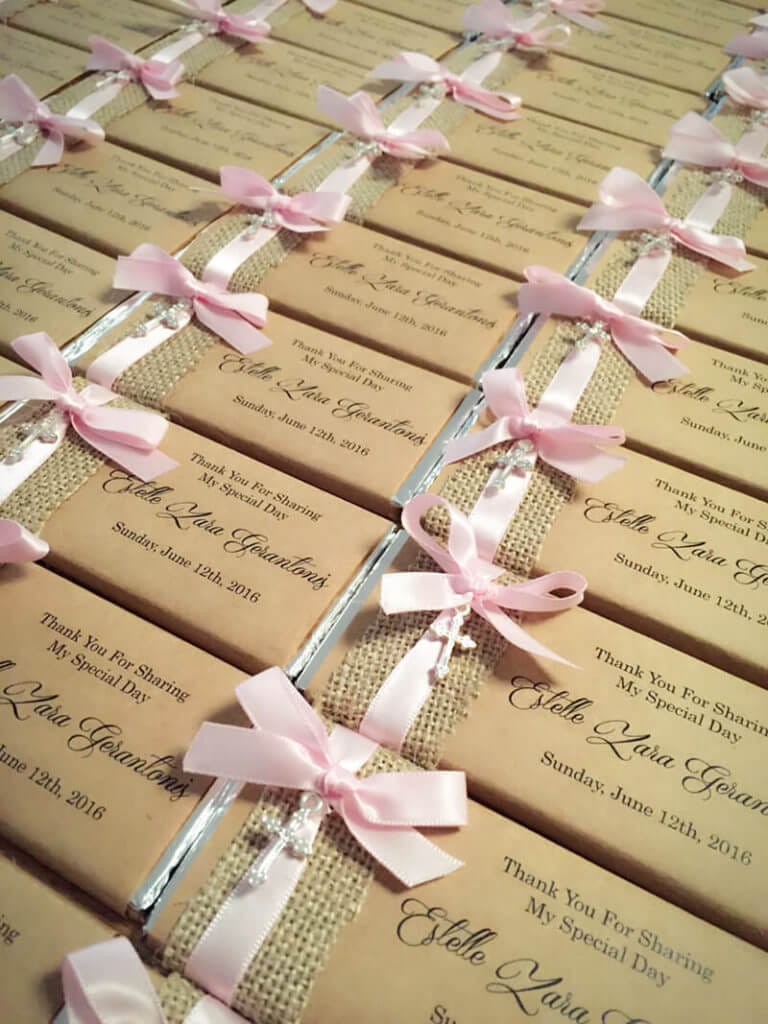 personalised chocolate cross charm