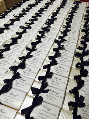 Personalised Chocolates Diamond Embossed Paper