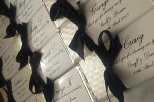 Personalised Chocolates Diamond Embossed Paper