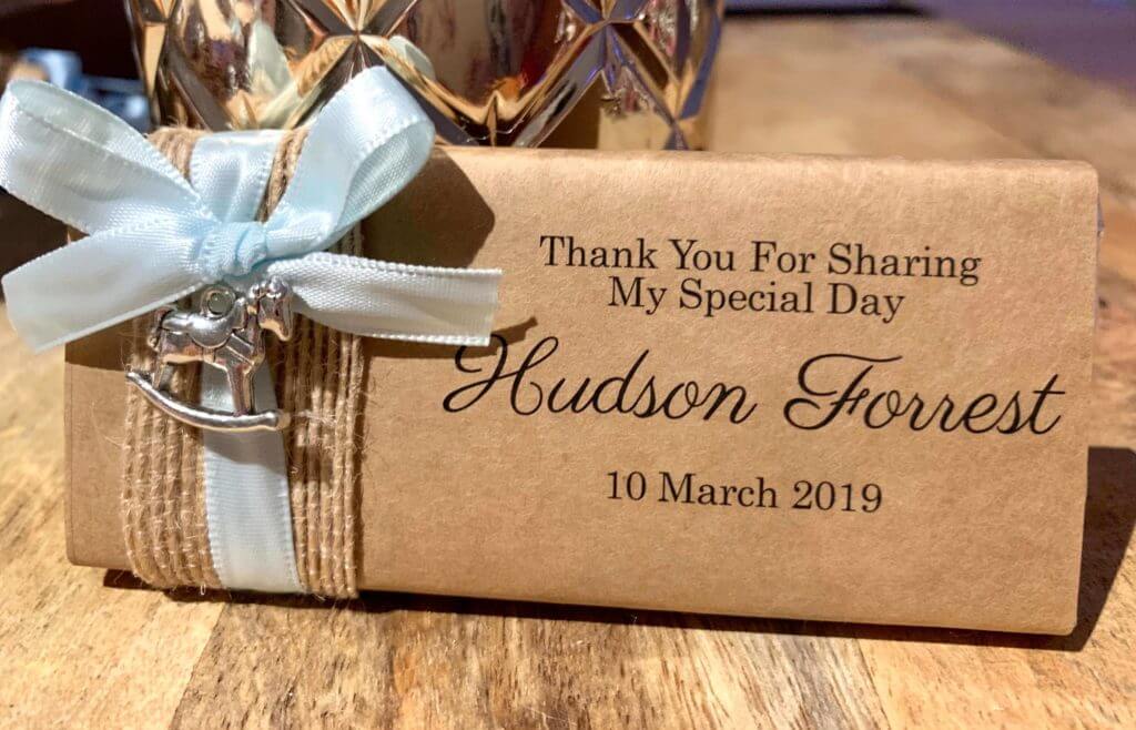 baby onesie Charm Personalised lindt Chocolates