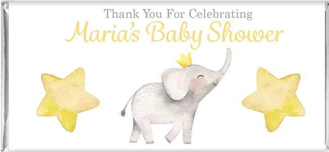 Baby Shower Chocolate Favours - Baby Elephant