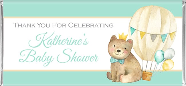 Baby Chocolate Favours - Teddy & Balloon