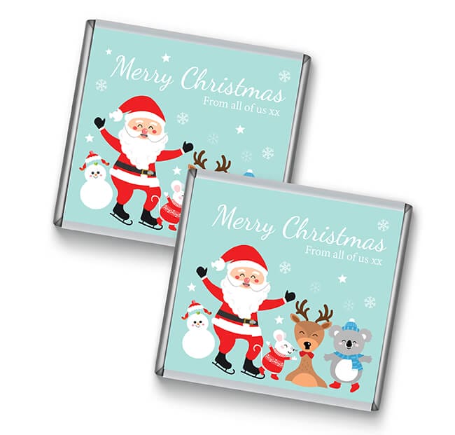 Christmas Friends Petite Personalised Chocolates