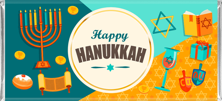 Personalised Hanukkah Chocolates
