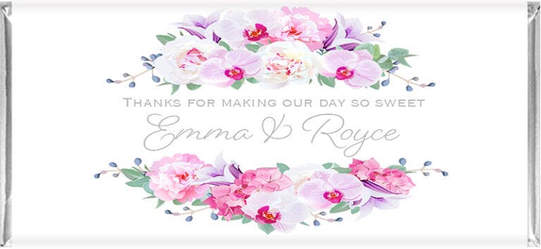 Personalised Floral Frame Chocolates