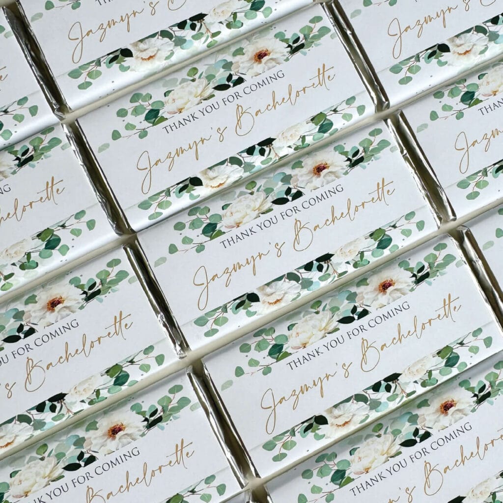 personalised chocolates vintage florals