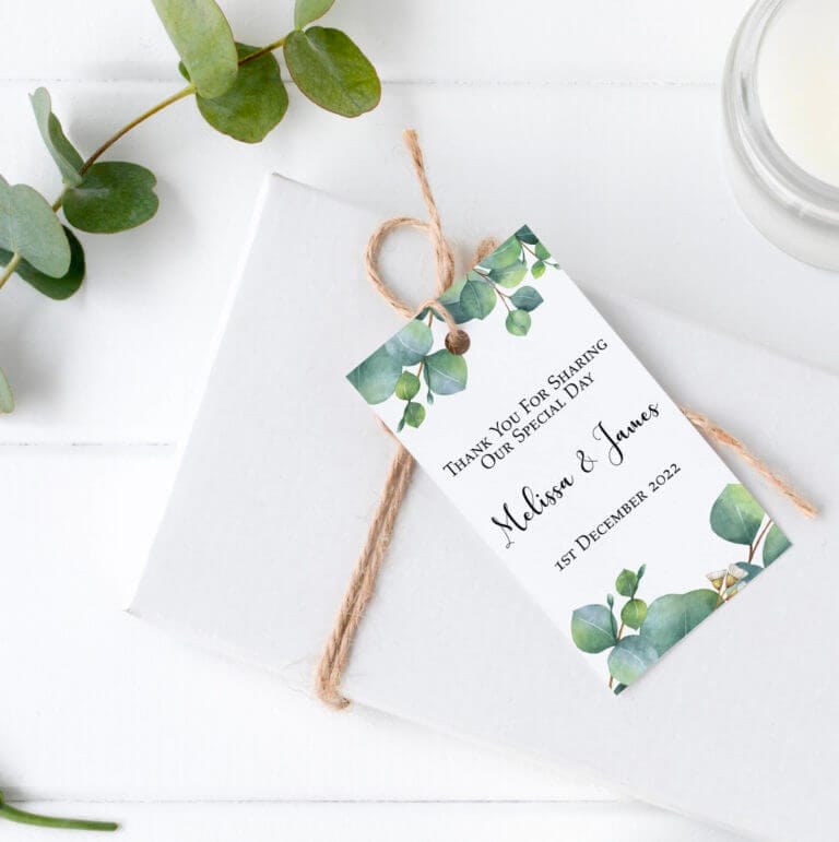 Personalised Gift Tags - Eucalyptus Watercolour