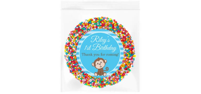 Blue Monkey Personalised Giant Chocolate Freckle