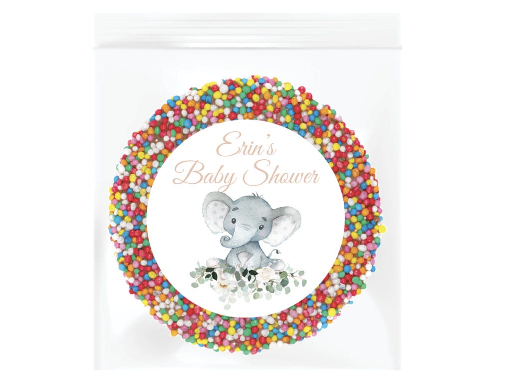 Baby Elephant Florals Personalised Giant Freckle