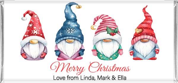 Cute Gnomes Personalised Chocolate Bar