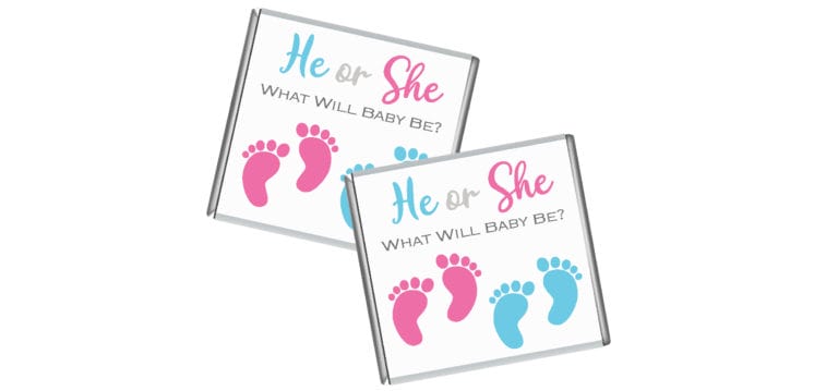 Baby Feet Petite Personalised Chocolates