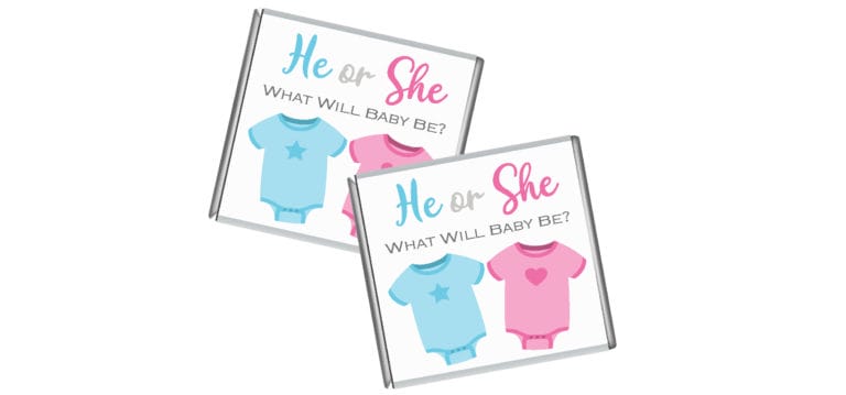 Baby Onesie Petite Personalised Chocolates