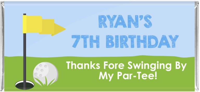 Golf Par-Tee Personalised Chocolate Bars