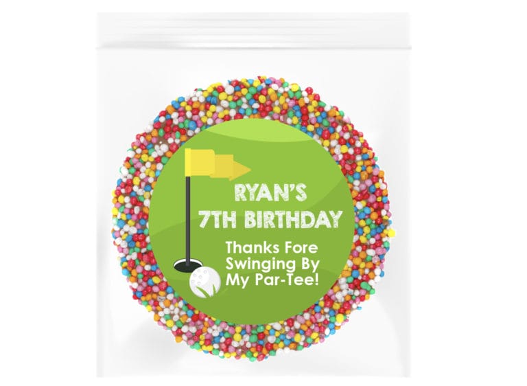 Golf Par-Tee Personalised Giant Chocolate Freckle