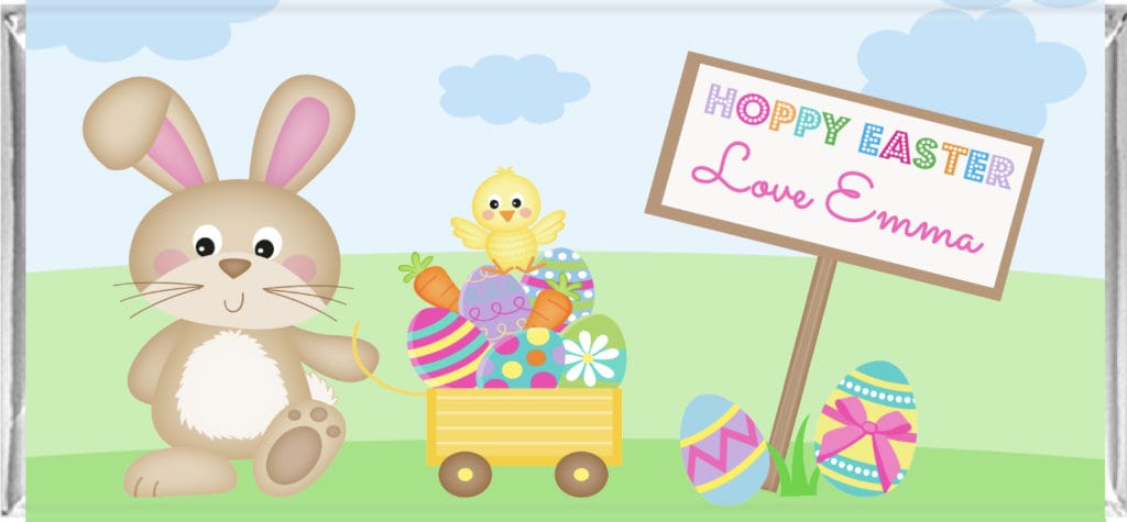 Bunny and cart easter chocolates