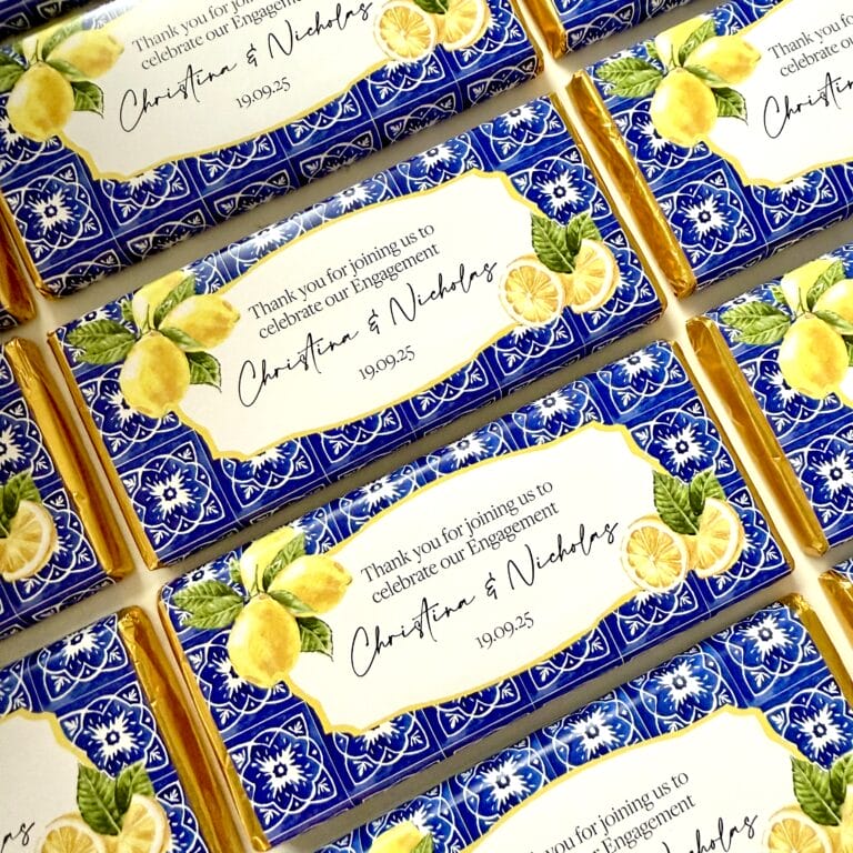 Amalfi Lemons Personalised Chocolate Bars