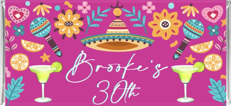 Mexican Fiesta Personalised Chocolate Bars
