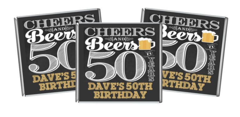 Cheers & Beers to 50 Years Petite Chocolates