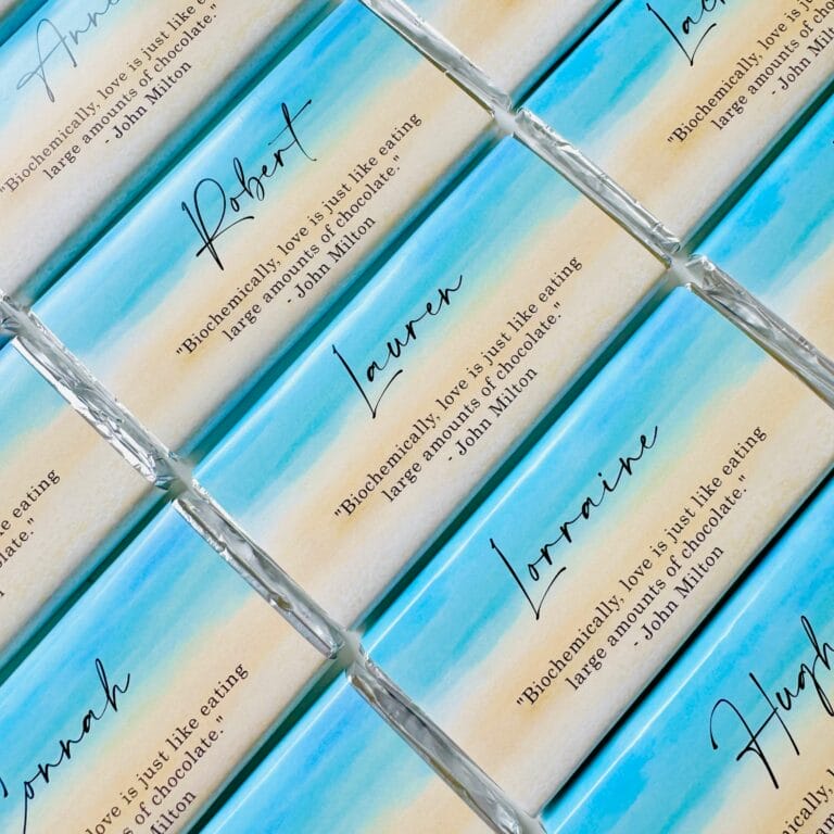 By The Beach Personalised Chocolate Bars