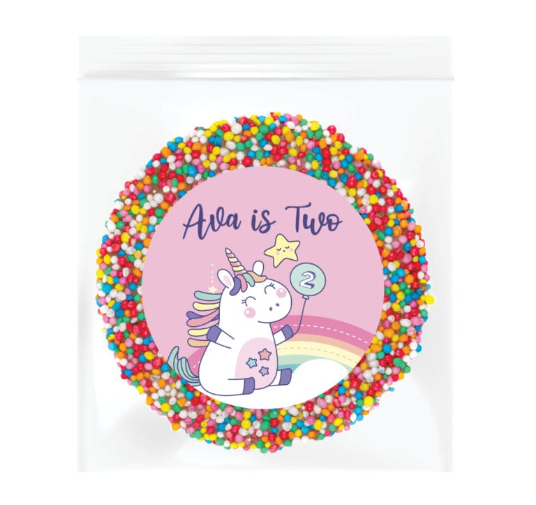 Unicorn Cutie Personalised Giant Chocolate Freckle
