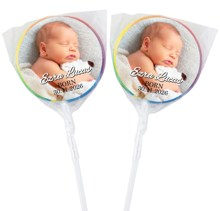 Upload Your Own Photo Custom Baby Party Custom Lollipops