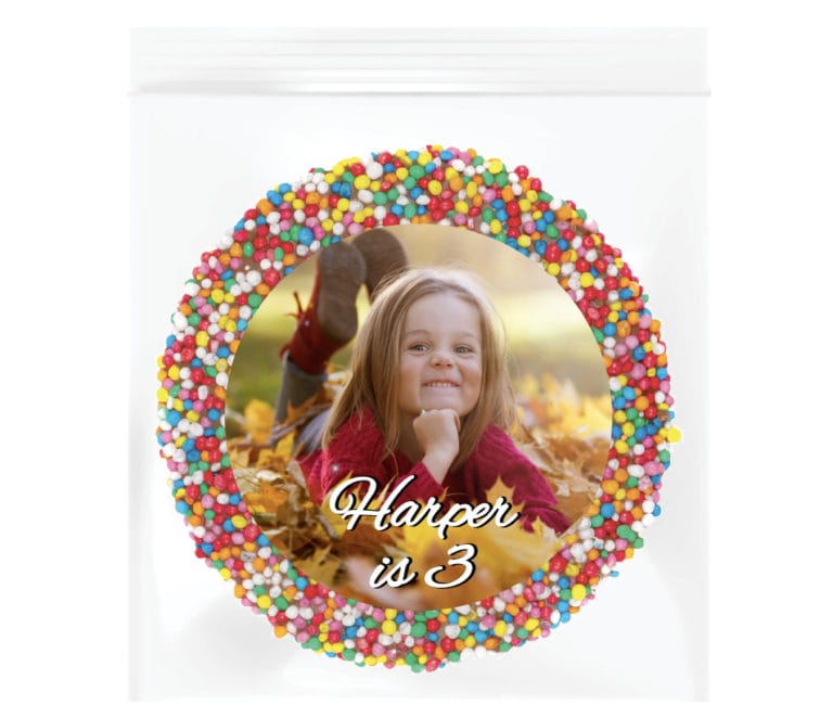 Upload Your Own Photo Custom Kids Party Giant Chocolate Freckle