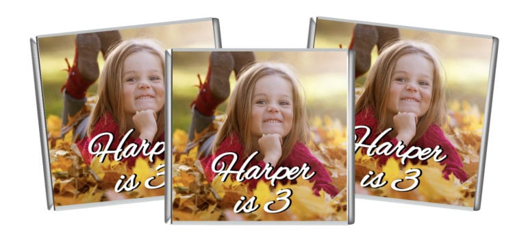 Upload Your Own Photo Kids Party Petite Custom Chocolates