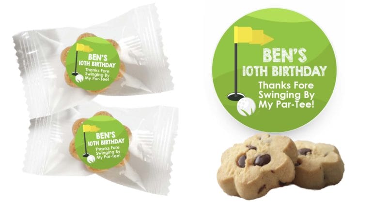 Golf Par-tee Personalised Mini Cookies