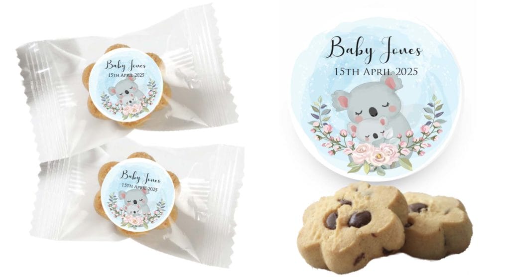 blue baby koala cookies