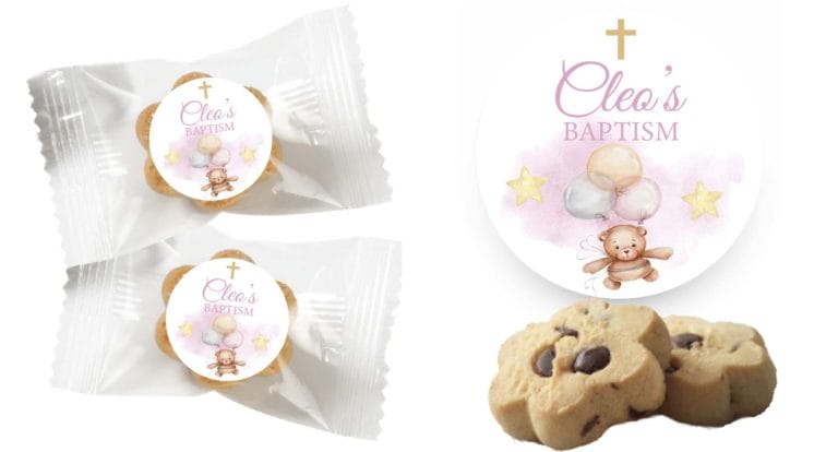 Teddy & Balloons & Cross Mini Cookies