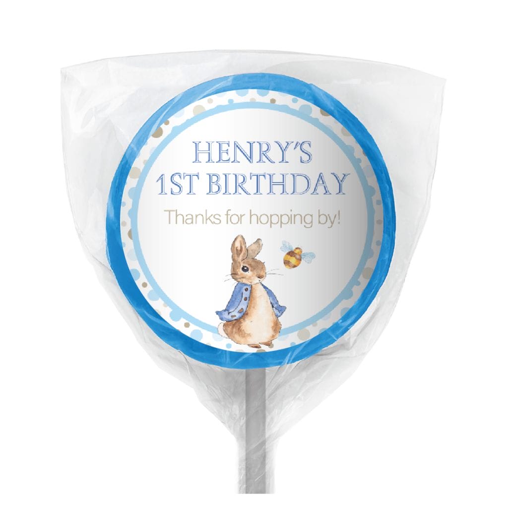 peter rabbit personalised mini cookies