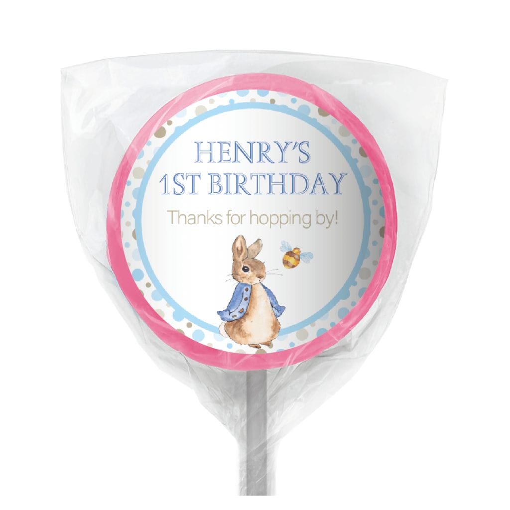 peter rabbit personalised mini cookies