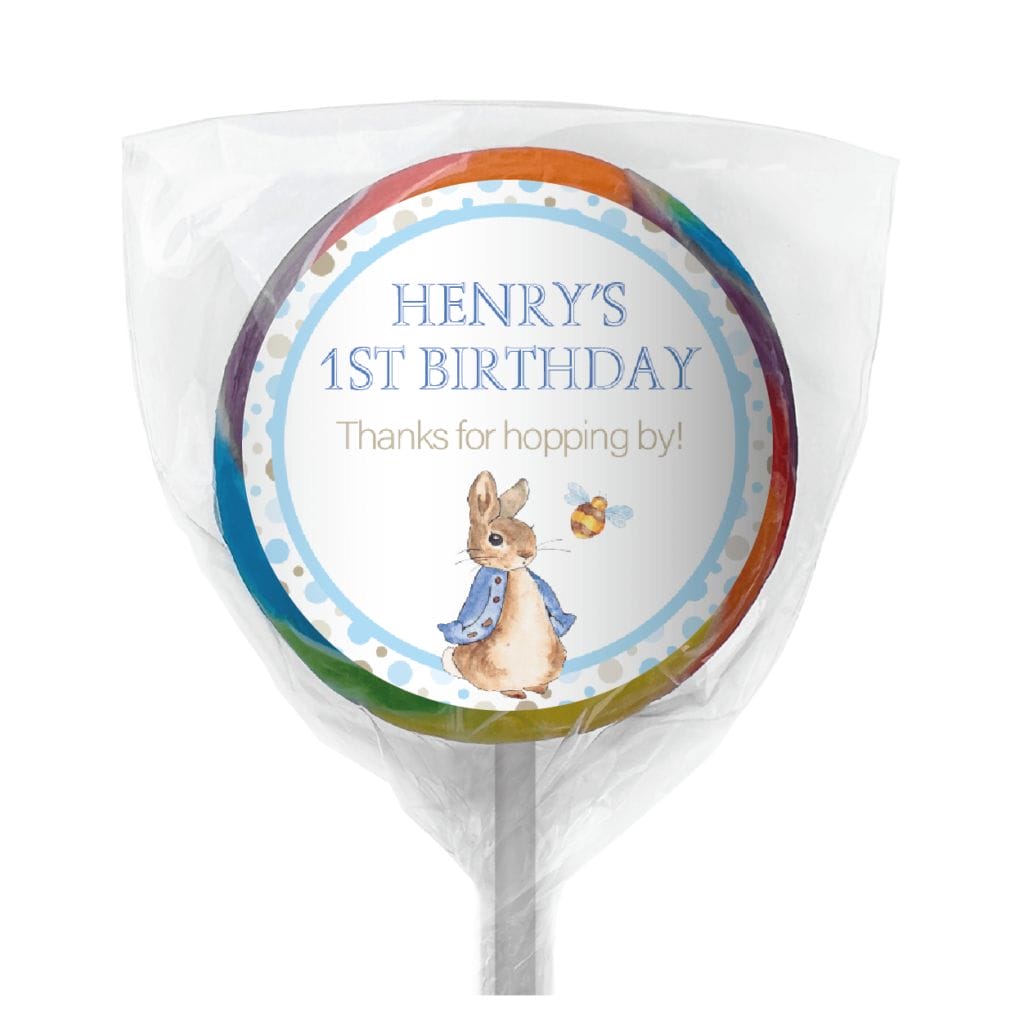 peter rabbit personalised mini cookies