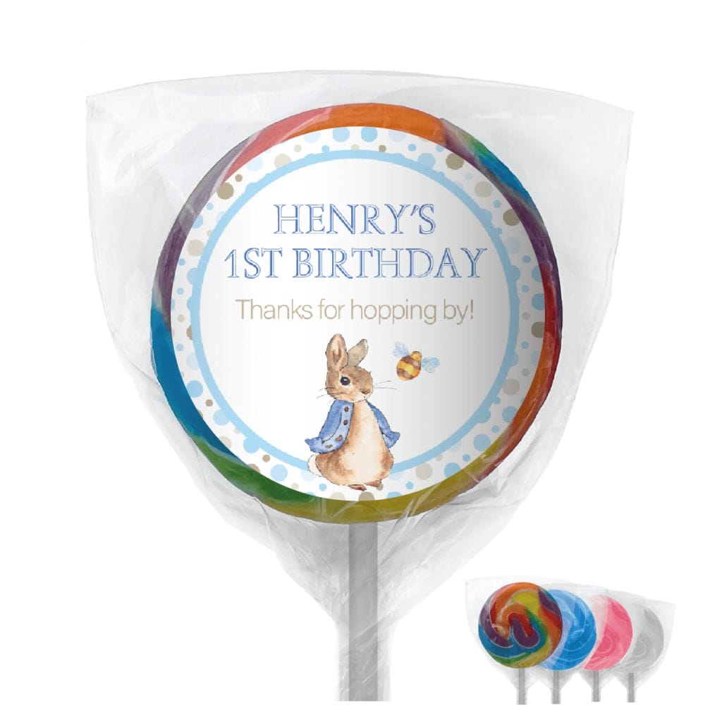 peter rabbit personalised mini cookies