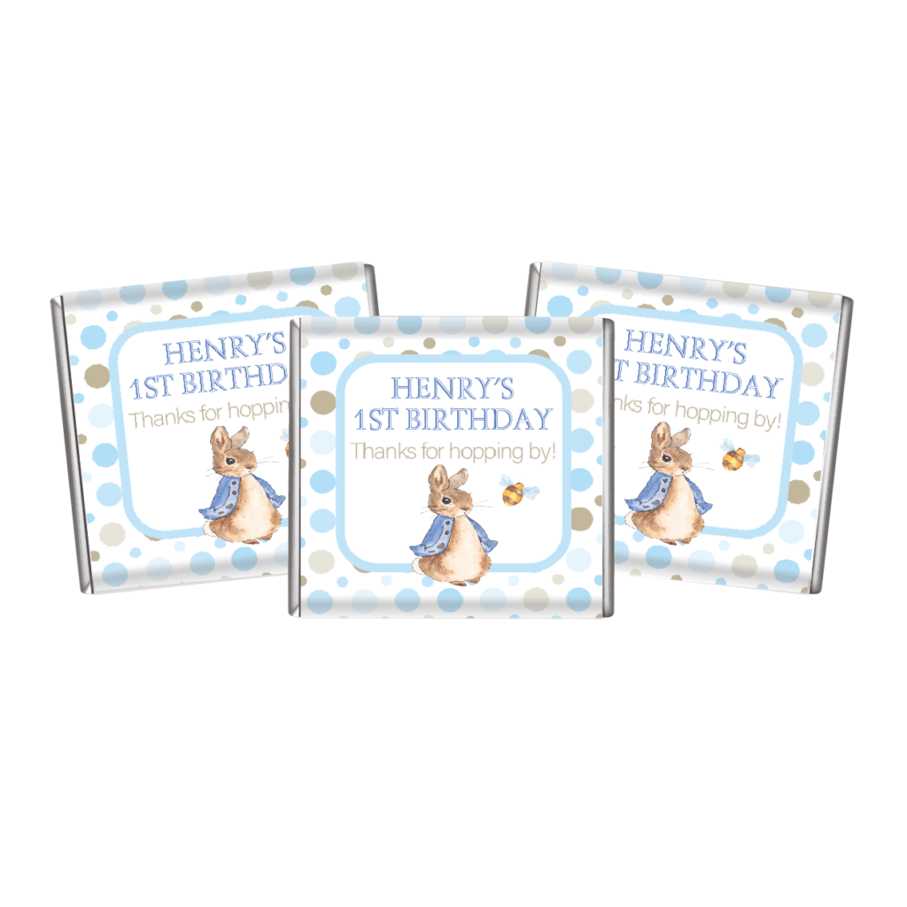peter rabbit personalised mini cookies