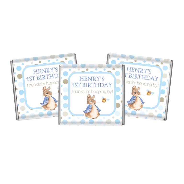 Peter Rabbit Petite Personalised Chocolate Favours