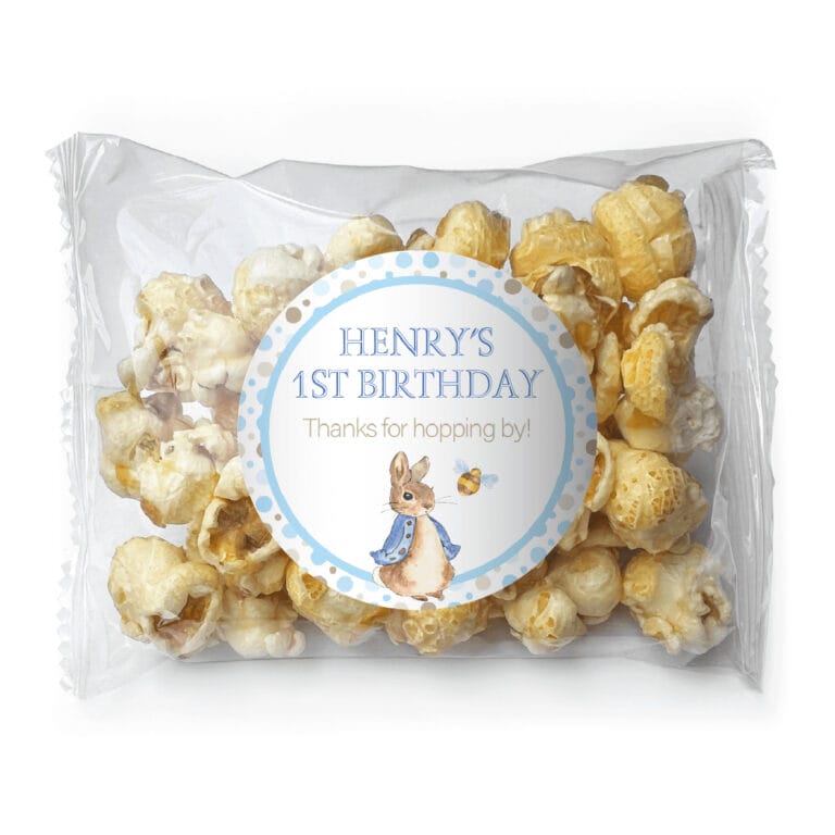 Peter Rabbit Personalised Popcorn Bags