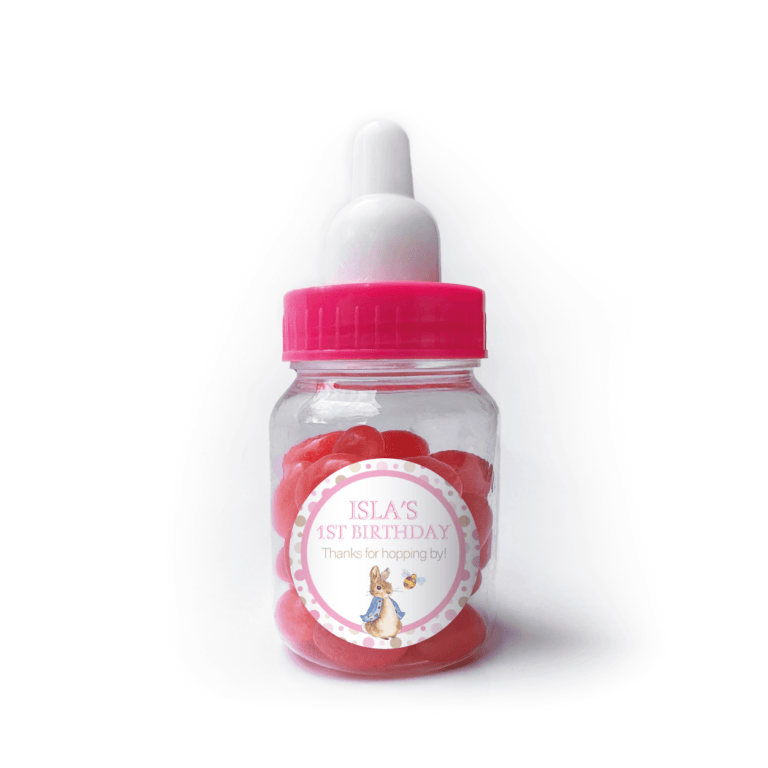 Pink Peter Rabbit Pink Baby Bottle Jelly Beans
