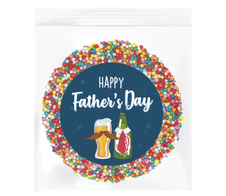 Fathers Day Beers Personalised Giant Chocolate Freckle