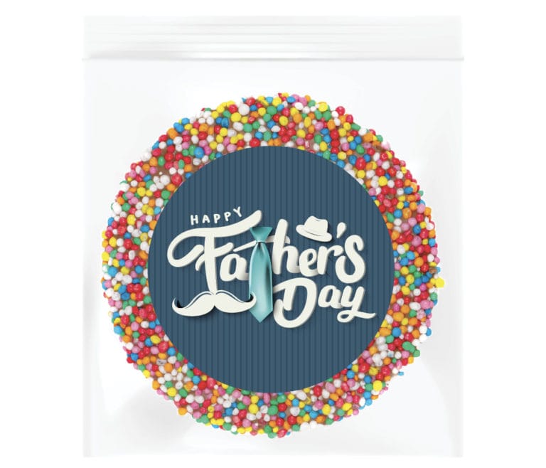 Fathers Day Fun Style Personalised Giant Chocolate Freckle