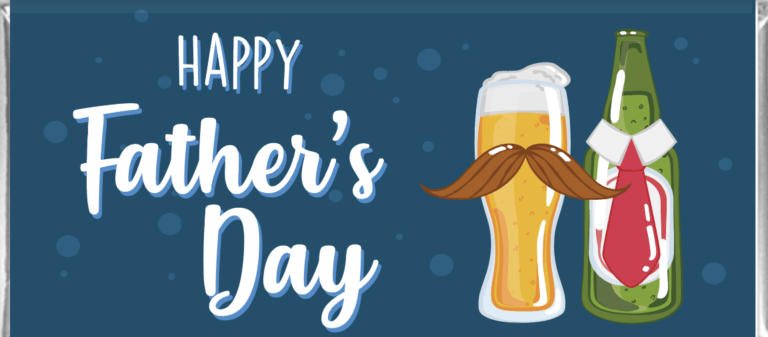 Fathers Day Beers Personalised Chocolate Bars