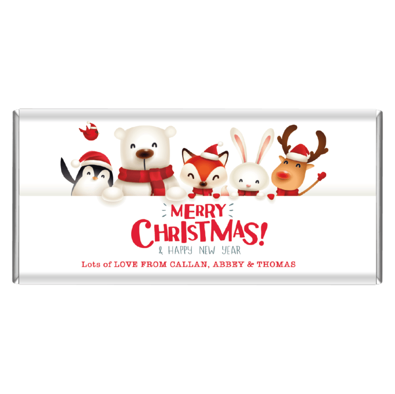 Christmas Cuties Personalised Chocolate Bars