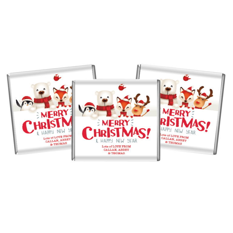 Christmas Cuties Petite Personalised Chocolates