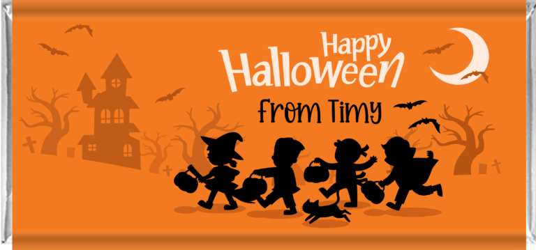 Personalised Chocolate Favors - Halloween Kids