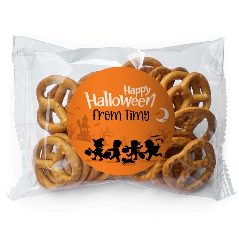 Halloween Kids Personalised Pretzel Bags