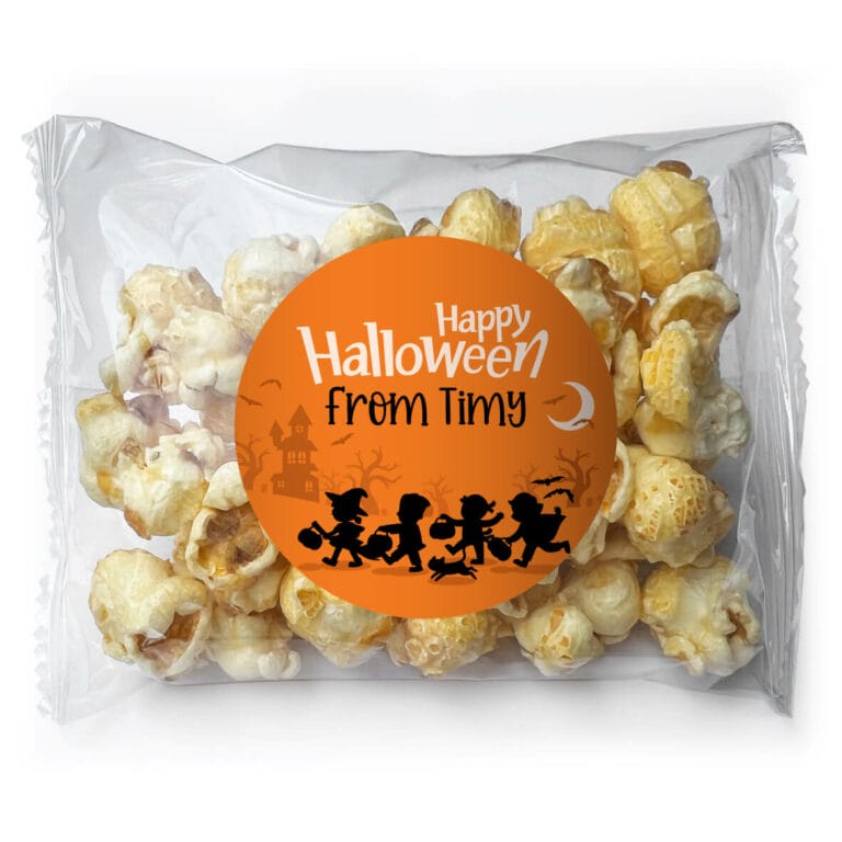 Halloween Kids Personalised Caramel Popcorn Bags