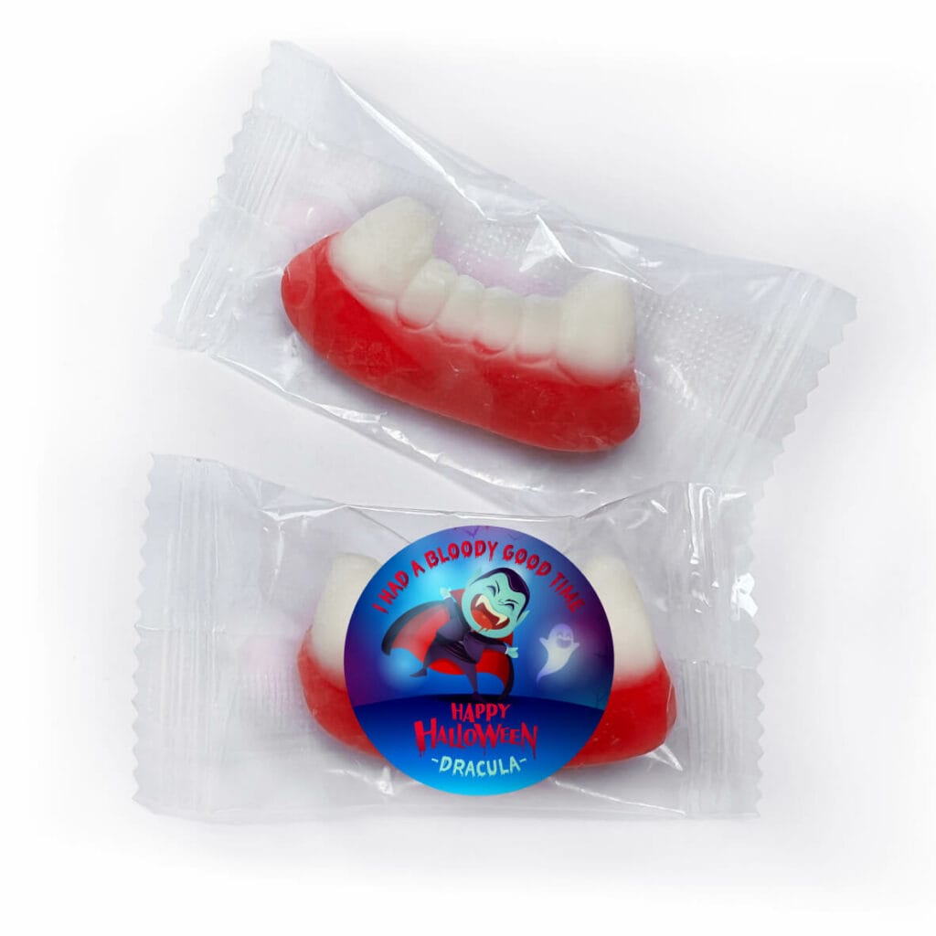 favour perfect favor teeth with custom label dracula teeth