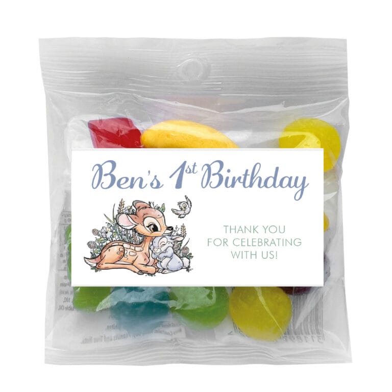 Bambi Deer Personalised Lolly Bags