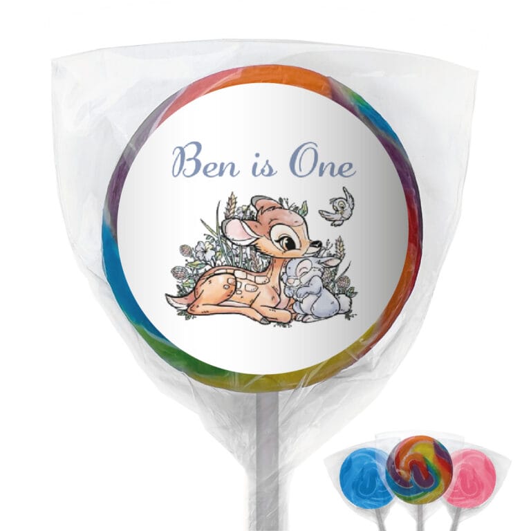 Bambi Deer Personalised Lollipops